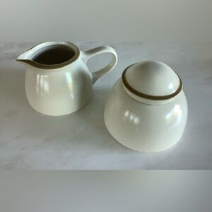 DANSK Santiago Stoneware Sugar and Creamer Set